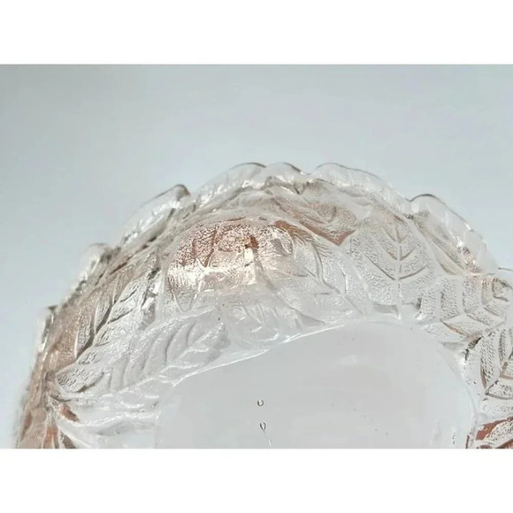 Pink Jeannette Depression Glass Sweet Pear Foliage 1930's Decorative Pressed Gla - Picture 10 of 10
